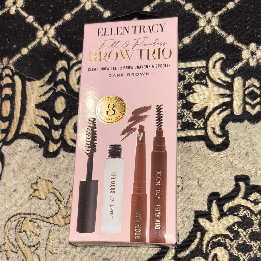 Ellen Tracy Full & Flawless Brow Trio - Dark Brown